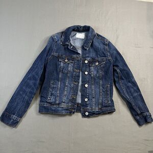 Old Navy Womens Size XS Denim Jacket Jean Classic Medium Light Wash Trucker